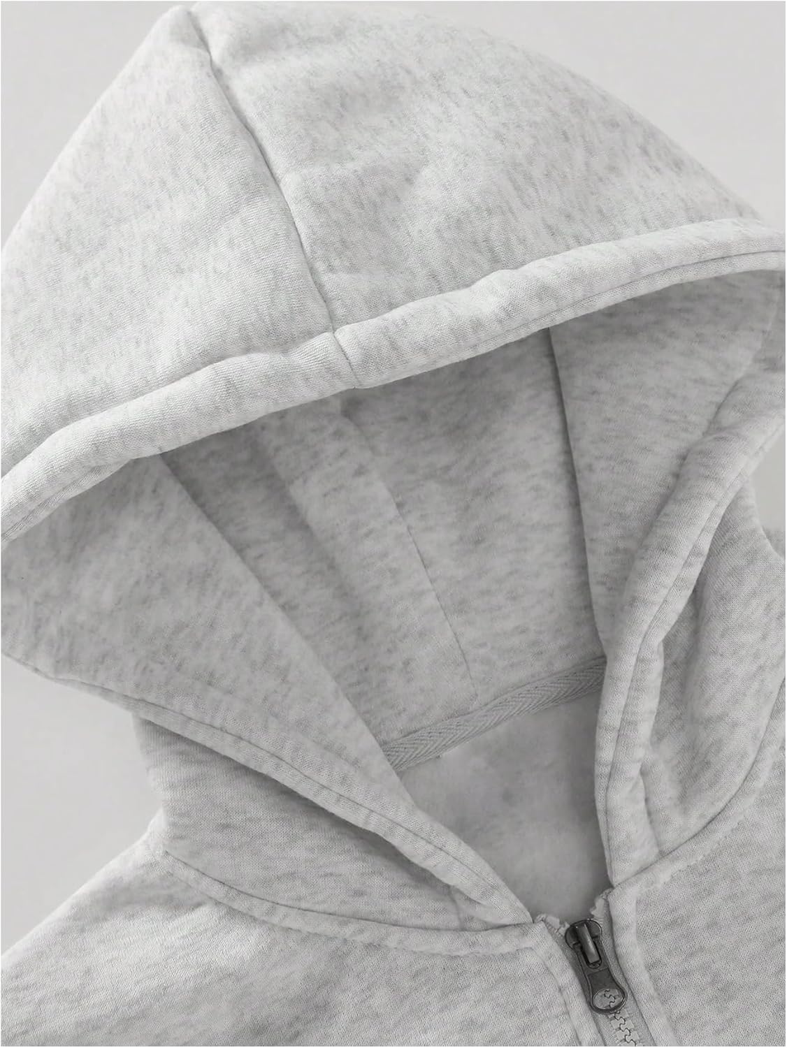 Verdusa Men's Quarter Zip Pullover Hoodies Long Sleeve Drop Shoulder Sweatshirt Casual Pullover