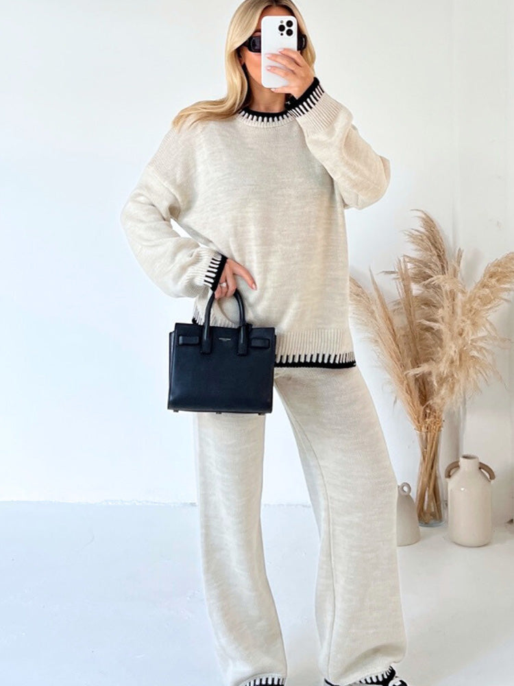 Cozy Contrast Knit Co‑Ord