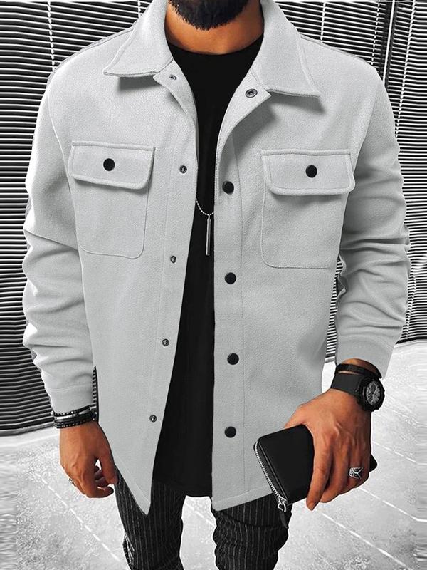 Everyday Button Front Pocket Jacket